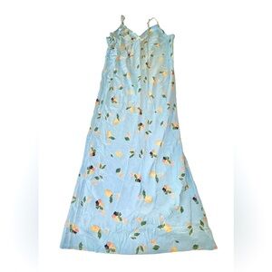 O’Neill Light Blue Floral Maxi Dress Women’s Size Medium